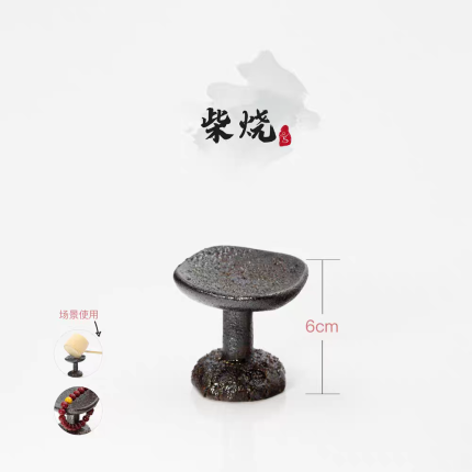 Hand-Pinched Small Candle Holder – 28 Wood-Fired Stoneware by Master You Shanzi | Rustic Multi-Purpose Stand