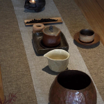 handmade wood fired tea cup ritual