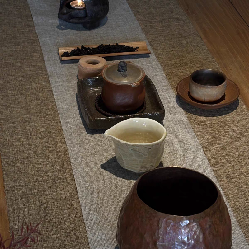 handmade wood fired tea cup ritual