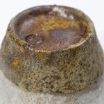 golden kiln-variation interior of wood-fired teacup