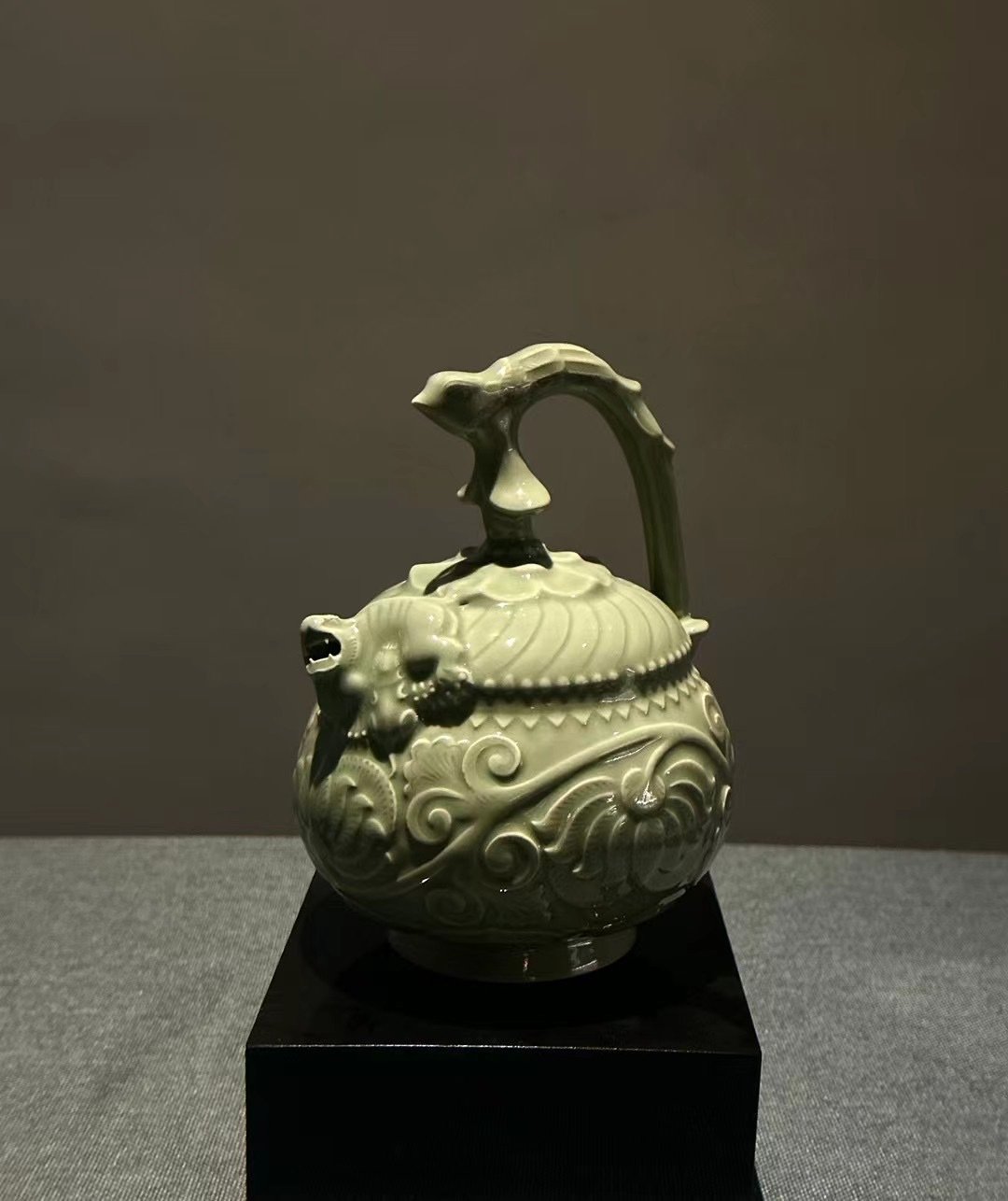Yaozhou celadon inverted ewer Five Dynasties Chinese ceramic reproduction Yaozhou celadon inverted ewer Five Dynasties Chinese ceramic reproduction