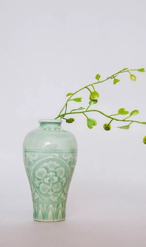 Yaozhou celadon ceramic fridge magnet miniature vessels