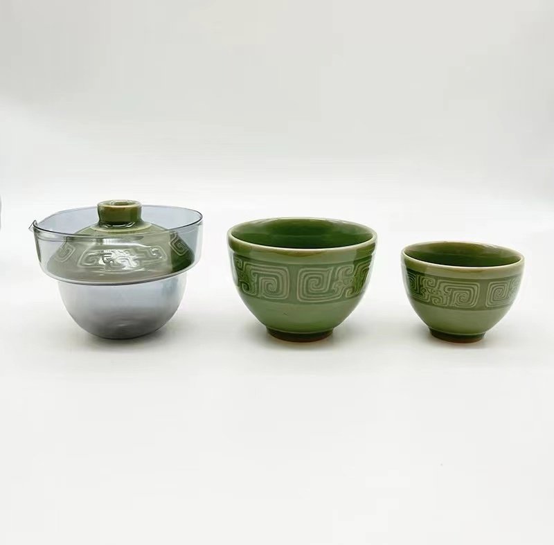 Western Zhou taotie motif Chinese ceramic detail