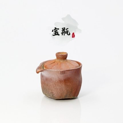 wood fired hand pinched mini teapot 28-yaki