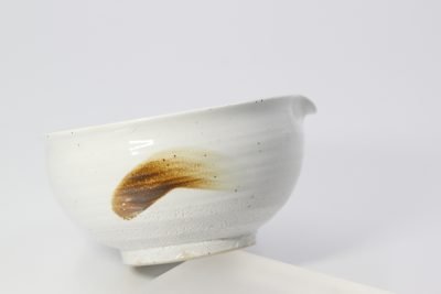 handmade katakuchi matcha bowl stoneware