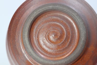 wheel thrown matcha bowl natural glaze
