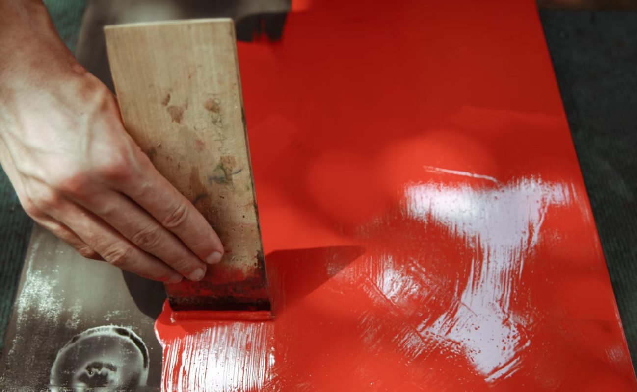 Traditional craftsmanship process showing human interaction with natural materials and authentic creation