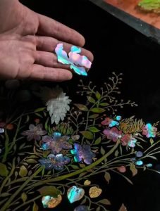mother of pearl inlay traditional lacquer