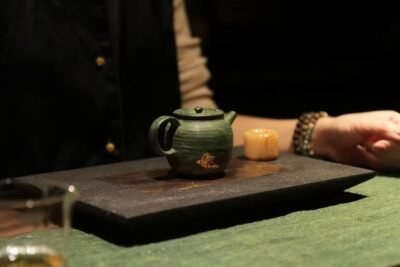 focused tea moment without phone or distractions creating a mindful pause