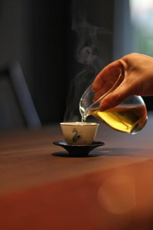 Morning tea ritual beside a quiet window space